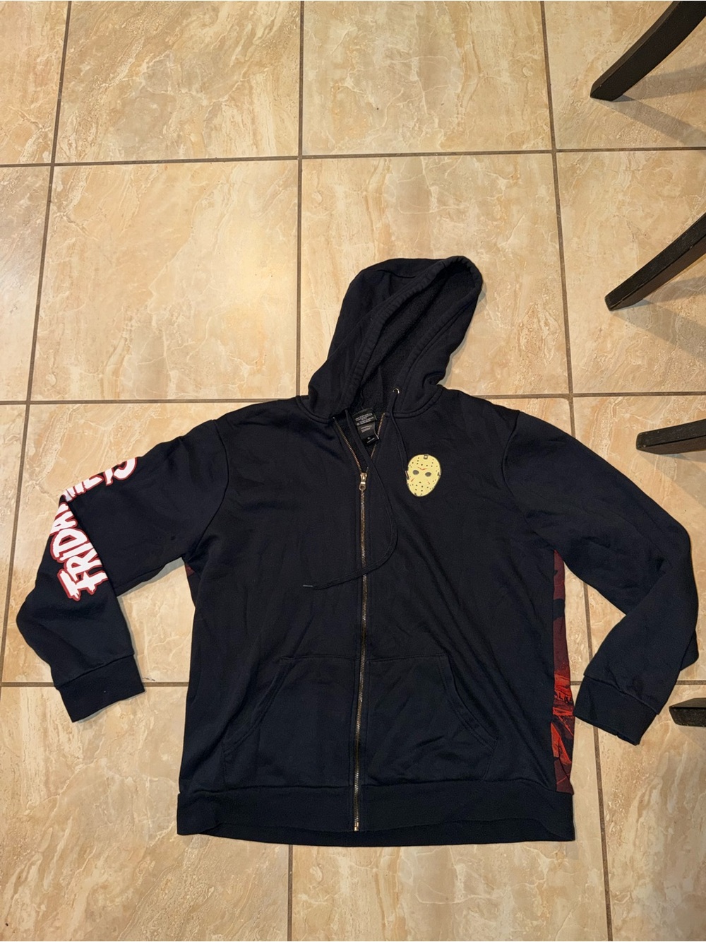 Friday the 13th Graphic Zipper hoodie Men’s Size XL